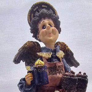 Boyds Folkstone 28424 Choc Angel Coco Cake Oreo Used 1998 4E